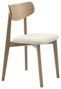 Kremowo=naturalne krzesło Elim – Unique Furniture