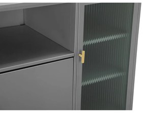 Szara metalowa witryna 104x80 cm Rosalie – Støraa