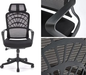 Obrotowe krzesło z regulowanym zagłówkiem Vesuvio Halmar