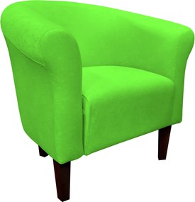 Fotel Milo tkanina Mikrofaza stylowy fotel do salonu i sypialni : Kolor nogi - Venge, Kolor tkaniny - 12 MIKROFAZA, Wysokość nogi - 20 cm