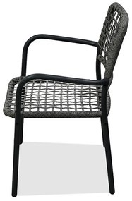 Autronic Zestaw ogrodowy 1+2, metal, polirattan, szary , AZ-L1103 GREY