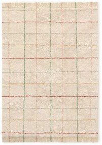 Dywan dziecięcy FOLK KRATKA 90x130 cm beżowy/kolorowy LORENA CANALS