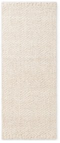 Kremowy chodnik z mieszanki wełny tkany ręcznie 80x200 cm Majoli – Elle Decoration