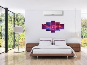 Obraz nowoczesnej abstrakcji (125x70 cm)
