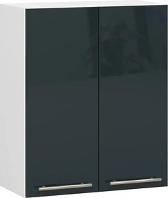 Szafka kuchenna w kolorze grafit połysk L9-T82
