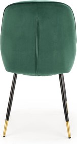 Tapicerowane krzesło glamour z poduszką na siedzisku K437