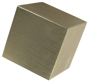 Kinkiet, zestaw 2 sztuk, Nowoczesny złoty - Cube Oswietlenie wewnetrzne