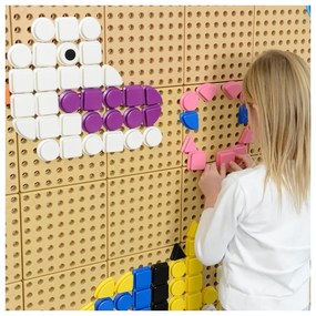 Masterkidz zestaw kołeczki w kształcie figur geometrycznych 64szt do tablic stem