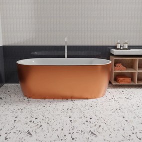 Wanna wolnostojąca owalna akrylowa biała 170 x 80 cm ELEGANT | Możliwa opcja Go Color : Wybierz swój kolor - Twój wybrany kolor z palety RAL