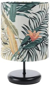 Czarna lampka nocna z kloszem w kwiaty - 40X połysk S368 M4-S47