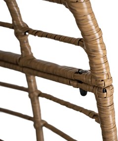 Fotel Ogrodowy MADISON Kokon Wypoczynkowy Szary Nowoczesny Boho