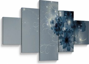Obraz - Delikatne kwiaty (125x70 cm)