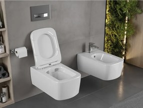 Mexen York miska wc Rimless z deską wolnoopadającą slim, duroplast, biała połysk - 30114000