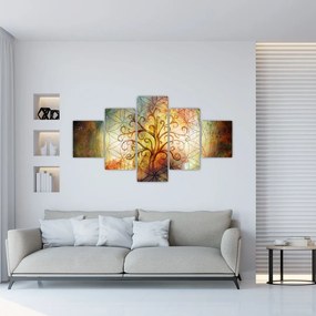 Abstrakcyjny obraz drzewa (125x70 cm)