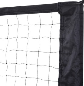 HOMCOM siatka do badmintona siatkówki tenisa przenośna 2 wysokości 94 158 cm torba PE 400x60 cm | Aosom PL