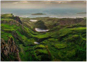 Obraz na szkle - Quiraing, Szkocja (70x50 cm)
