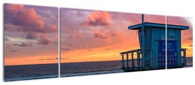 Obraz z plaży Santa Monica (170x50 cm)