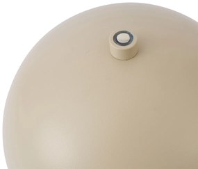 Zewnetrzna Zewnętrzna lampa stołowa beżowa z LED, 3-stopniowy ściemniacz, IP44, ładowalna - Keira Nowoczesny Oswietlenie zewnetrzne