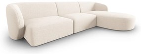 Kremowy narożnik (prawostronny) Shane – Micadoni Home