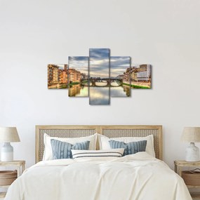 Obraz - Most przez rzekę (125x70 cm)