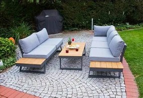 Doppler LIVORNO LOUNGE SET - narożny zestaw ogrodowy - Towar rozpakowany (N638)