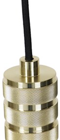 Nowoczesna lampa wisząca złota z wtyczką, w tym ściemniana żarówka LED - CavaluxDesignerski Oswietlenie wewnetrzne