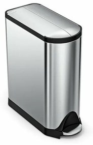 Simplehuman Kosz na śmierci pedałowy na opady segregowane 45 l, stal nierdzewna, 45 l
