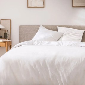 Biała bawełniana pościel dwuosobowa 3-częściowa 240x220 cm Meline – douceur d'intérieur