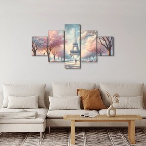 Obraz – Wiosna w Paryżu (125x70 cm)