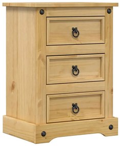 Drewniana Szafka Nocna Z 3 Szufladami G7-Z10