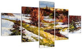 Obraz - Nadejście wiosny (125x70 cm)