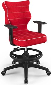 Obrotowe krzesło do biurka Duo Black rozmiar 6 (159-188 cm) z podnóżkiem