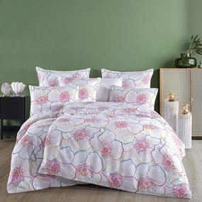 BedTex Pościel satynowa Bloom, 140 x 200 cm, 70 x 90 cm, 140 x 200 cm, 70 x 90 cm