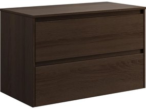 Szafka łazienkowa TRONDHEIM pod umywalkę 90 cm, orzech