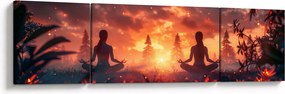 Obraz - Joga w przyrodzie (170x50 cm)