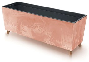 Donica ogrodowa z wkładem Urbi Beton Effect 77 x 23,5 x 30 cm terakota PROSPERPLAST