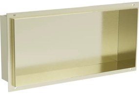 Mexen X-Wall-NR półka wnękowa bez kołnierza 45 x 20 cm, złota szczotkowana - 1951452010