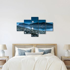 Obraz nocnego krajobrazu, Islandia (125x70 cm)