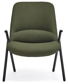 Zielony fotel Teulat Dins, wys. 90 cm