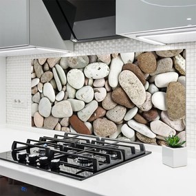 Szkło Ozdobne do Kuchni Struktura Gładkich Kamyczków