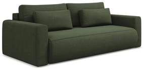 Rozkładana/ze schowkiem sofa w kolorze khaki 238 cm Kapua – Makamii