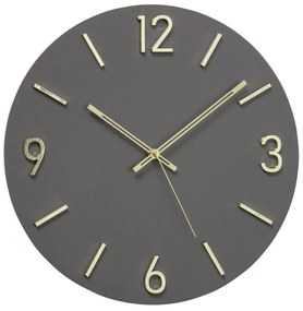 Zegar na ścianę, ze złotymi wskazówkami, DAKOTA, Ø 40 cm