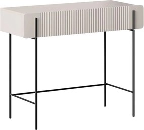 Toaletka Malmi 100 cm z szufladami - kaszmir / czarne nóżki