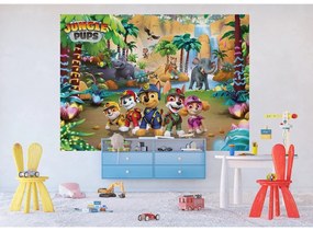 Fototapeta dla dzieci Paw Patrol Jungle Pups 252 x 182 cm, 4 części