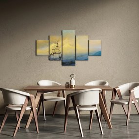 Obraz - Obraz statku ma morzu (125x70 cm)