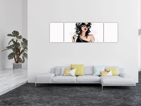 Obraz - Modna kobieta (170x50 cm)