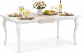 Stół rozkładany 160 240 cm biały D6-F72