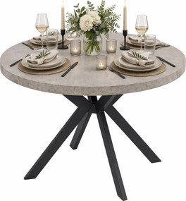 Industrialny okrągły stół rozkładany beton B2-T85