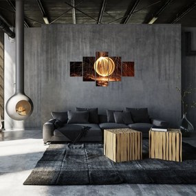 Obraz - Malowanie światłem (125x70 cm)