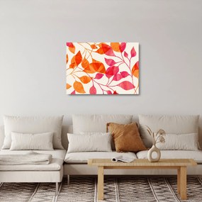 Obraz na szkle - Liście pomarańczy (70x50 cm)